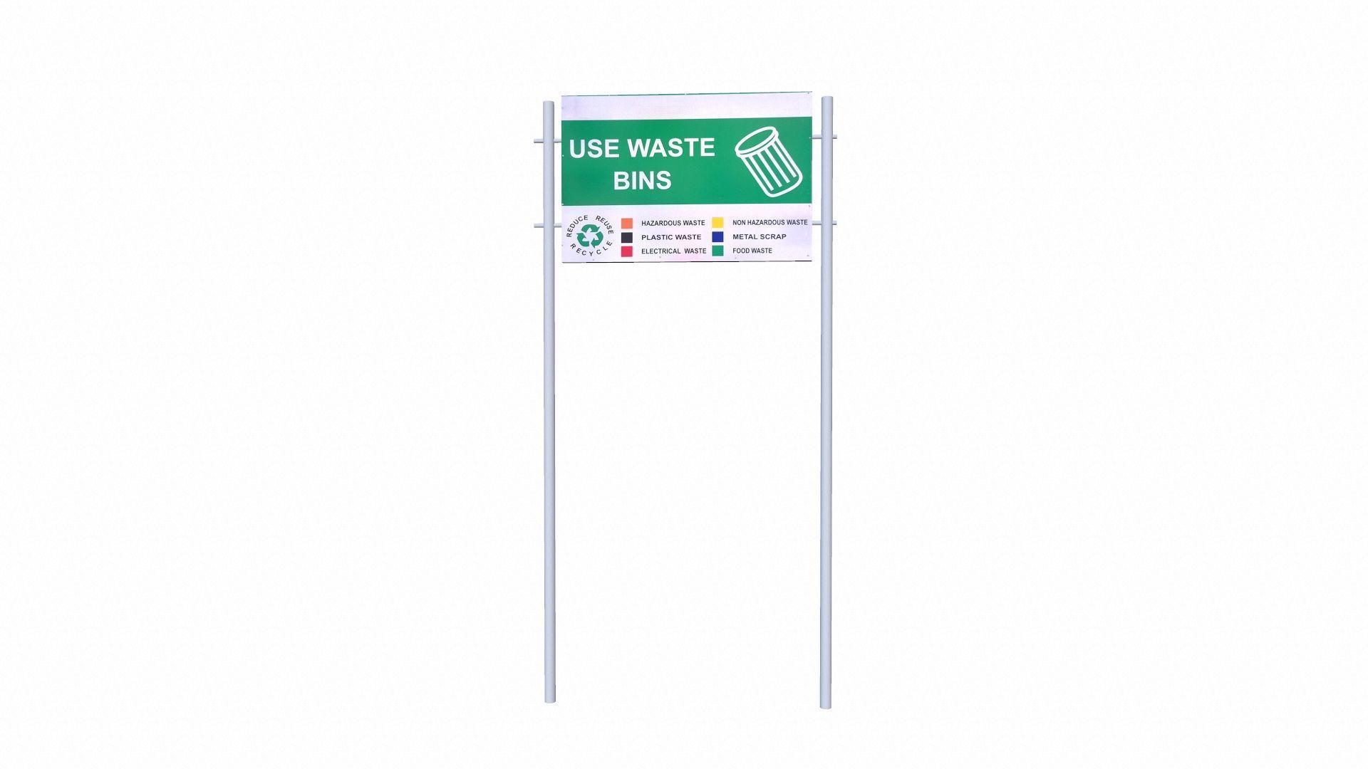 USE Waste Bins Board Low-poly 3D model_2