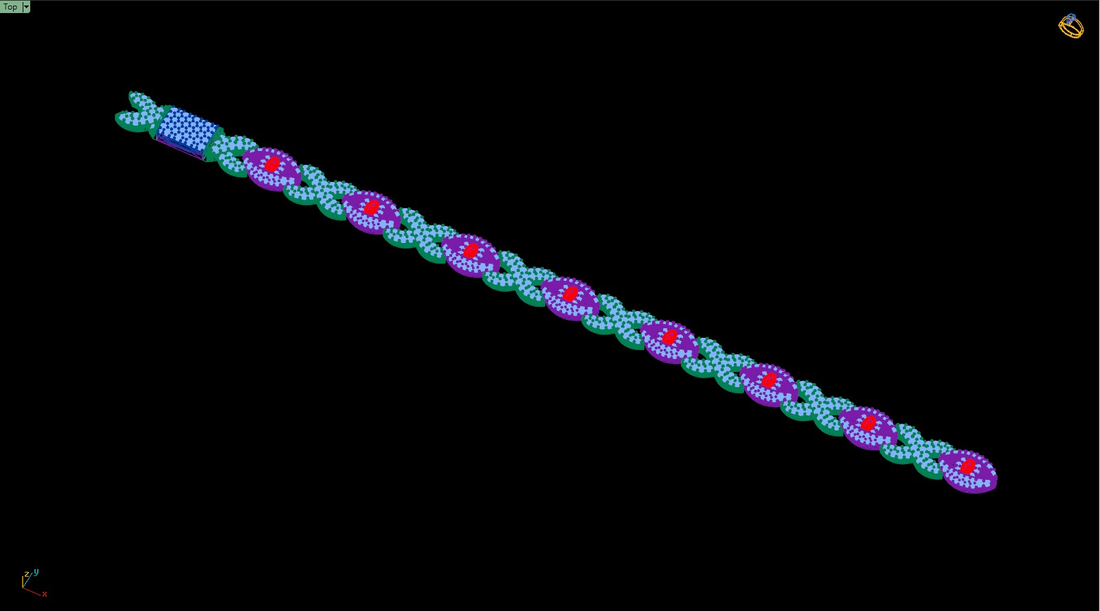 Custom Evil Eye with Infinity Link Bracelet - Devil Eye Bracelet 3D print model_14