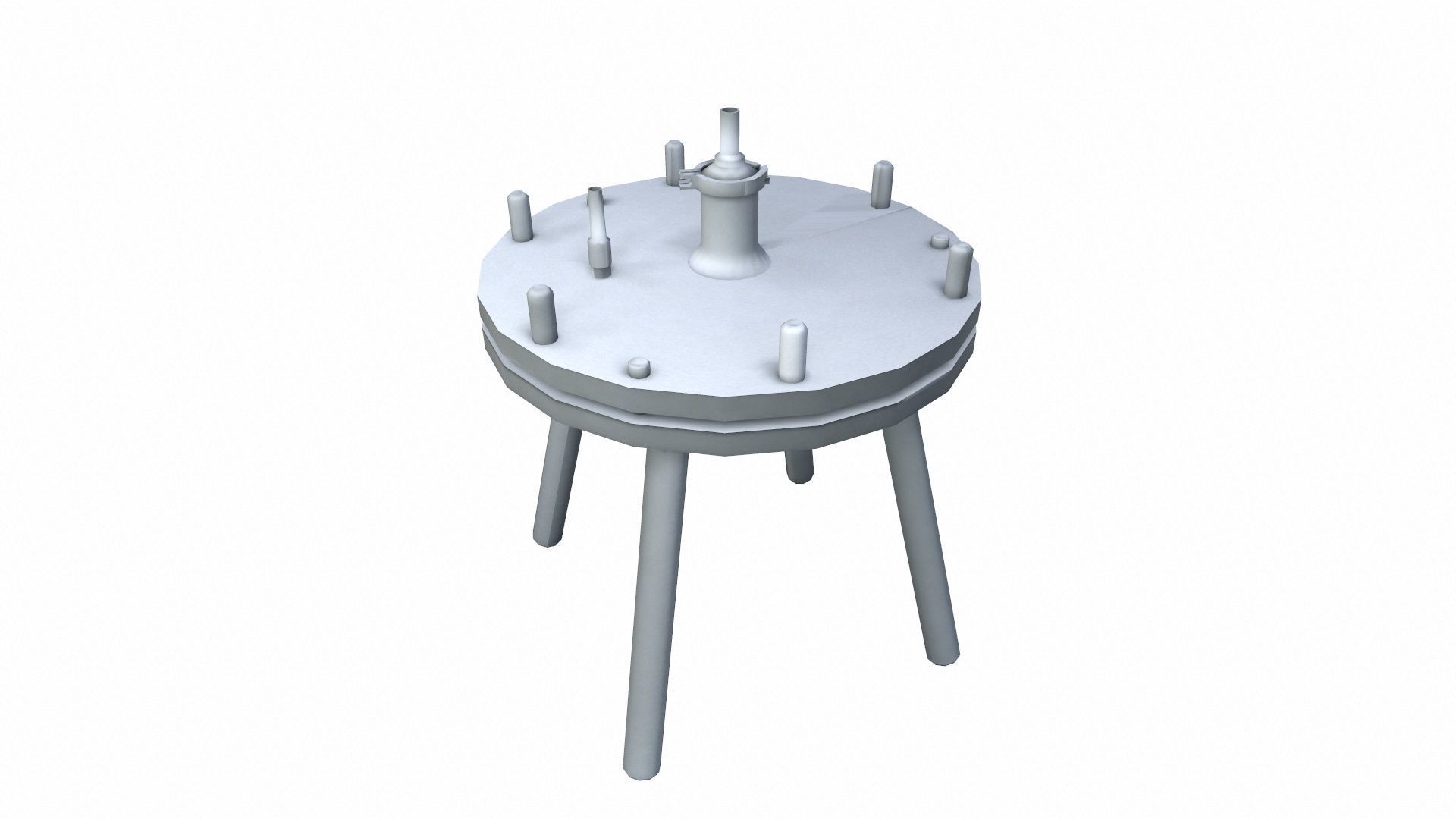 Micron Filter Low-poly 3D model_2