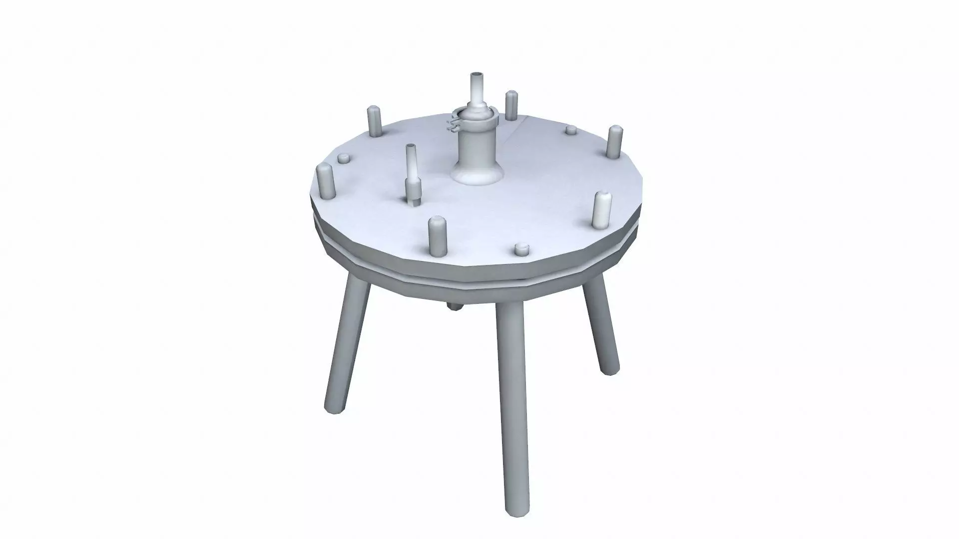 Micron Filter Low-poly 3D model_0