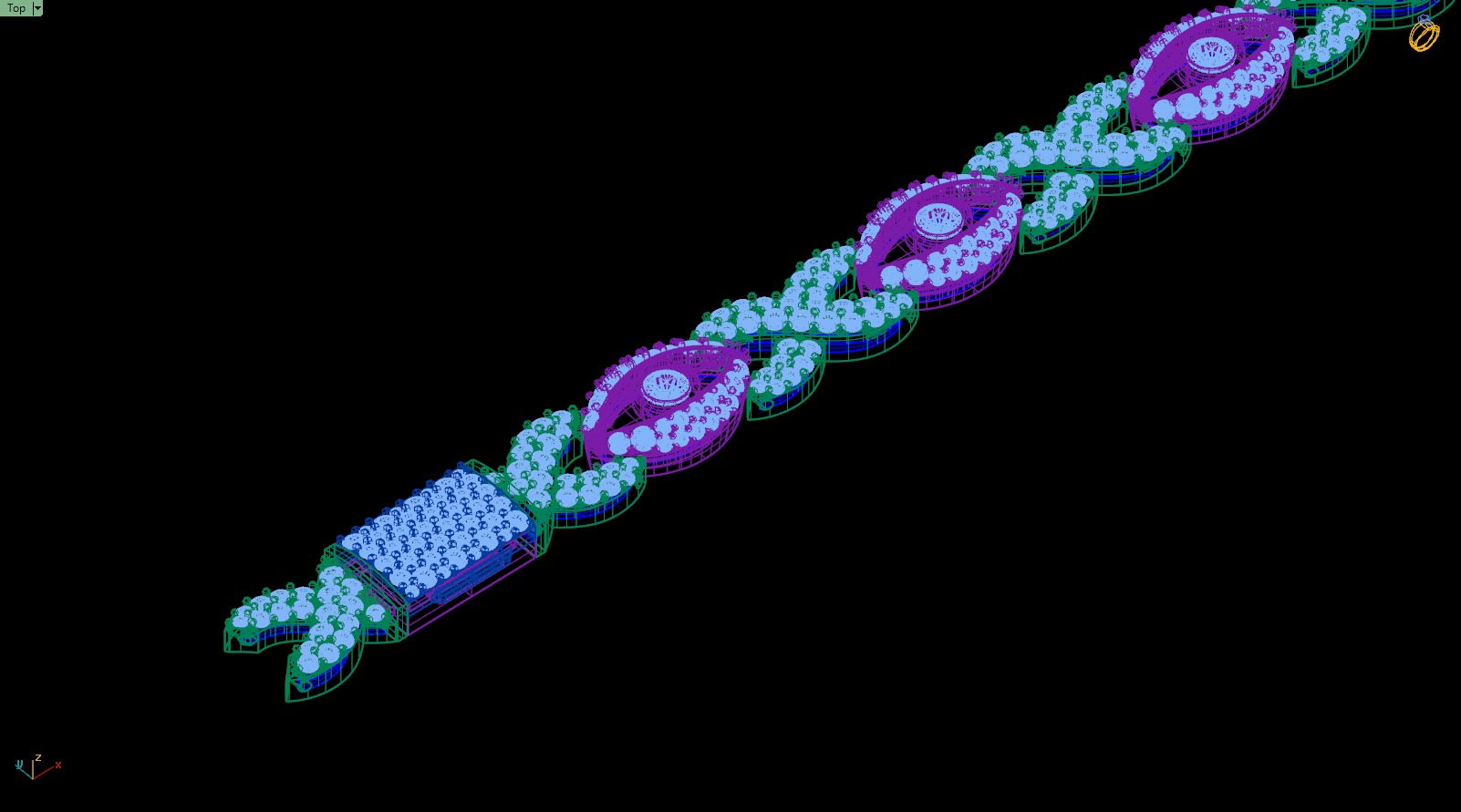 Custom Evil Eye with Infinity Link Bracelet - Devil Eye Bracelet 3D print model_16