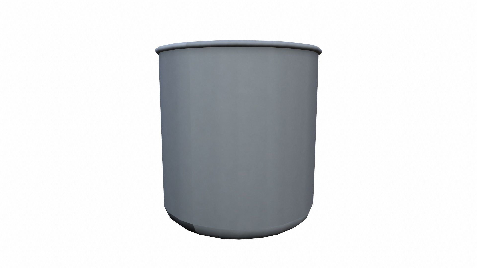 Powder Container Low-poly 3D model_3