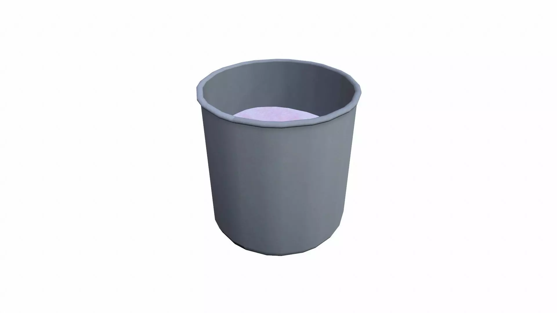 Powder Container Low-poly 3D model_0