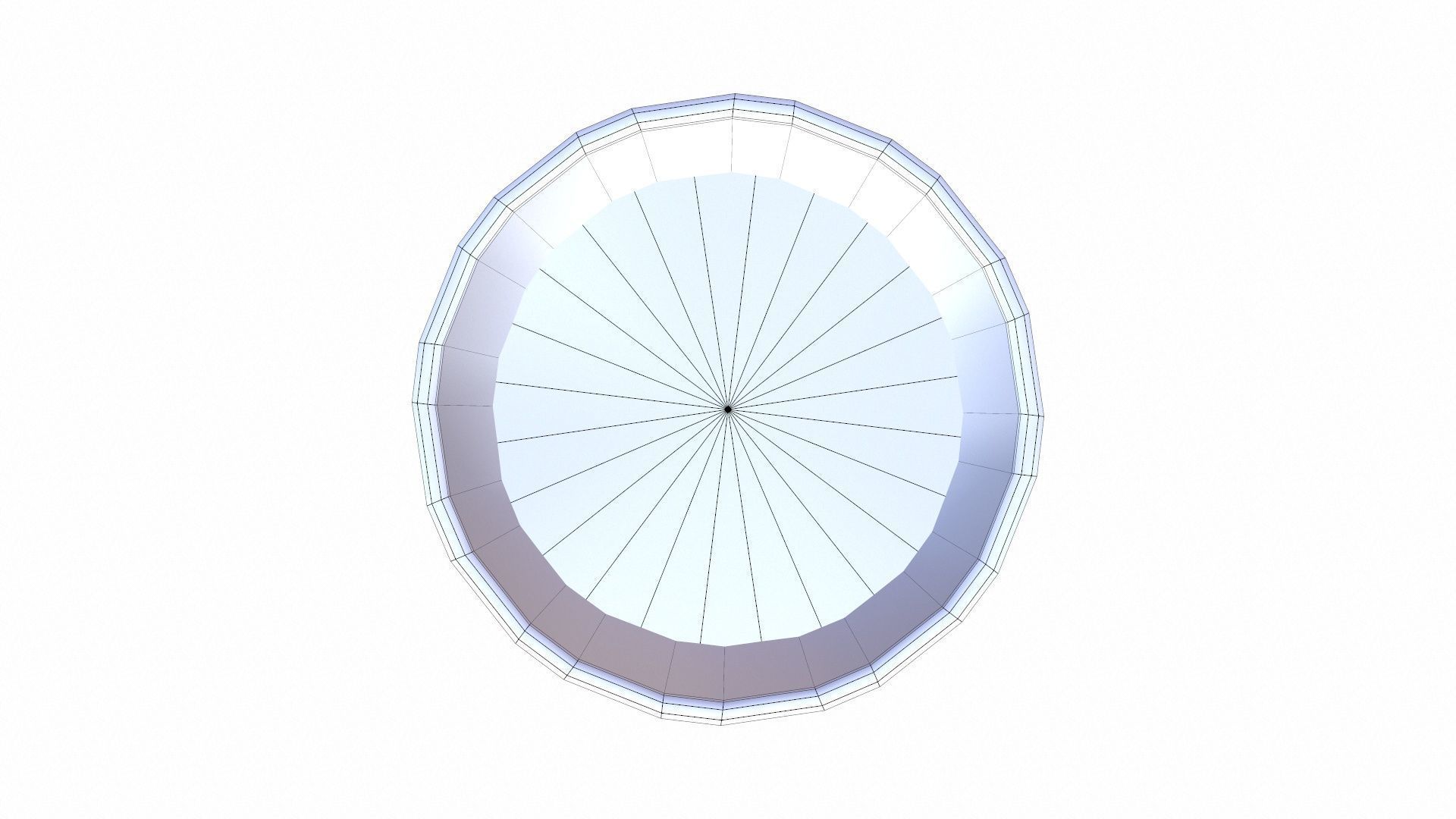 Powder Container Low-poly 3D model_6