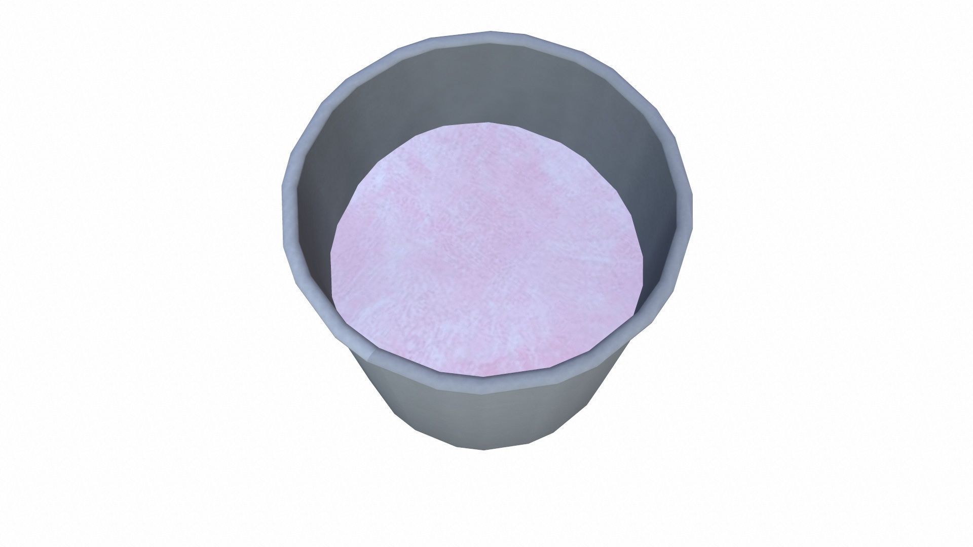 Powder Container Low-poly 3D model_4
