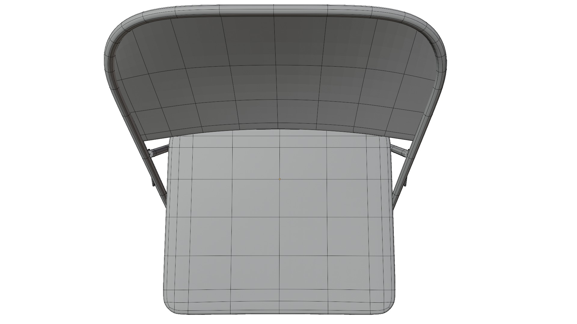 Folding Chair Low-poly 3D model_17