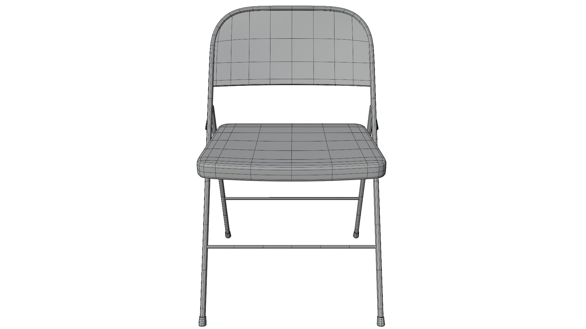 Folding Chair Low-poly 3D model_11