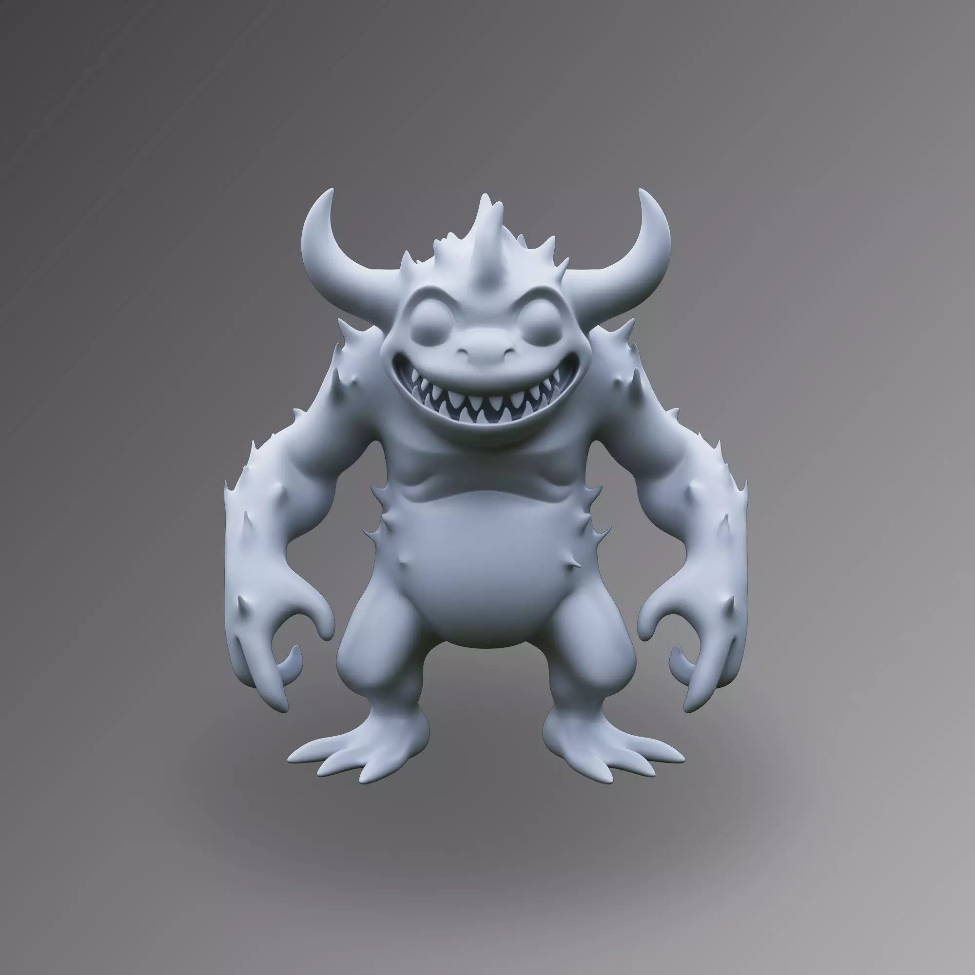Decorative Monster figurine  3D print model_0