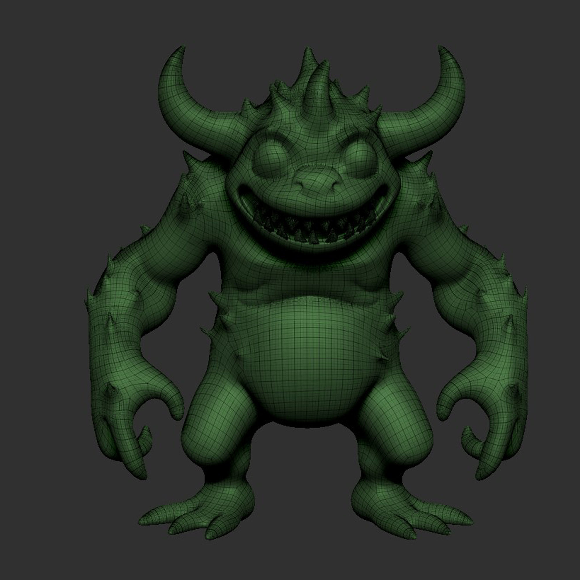 Decorative Monster figurine  3D print model_4