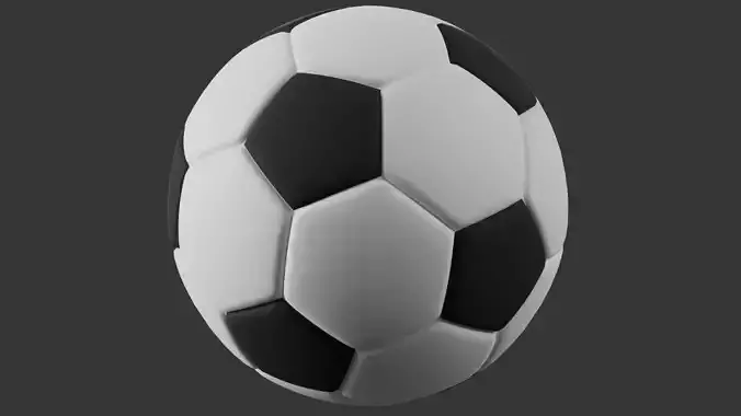 Football Low-poly 3D model