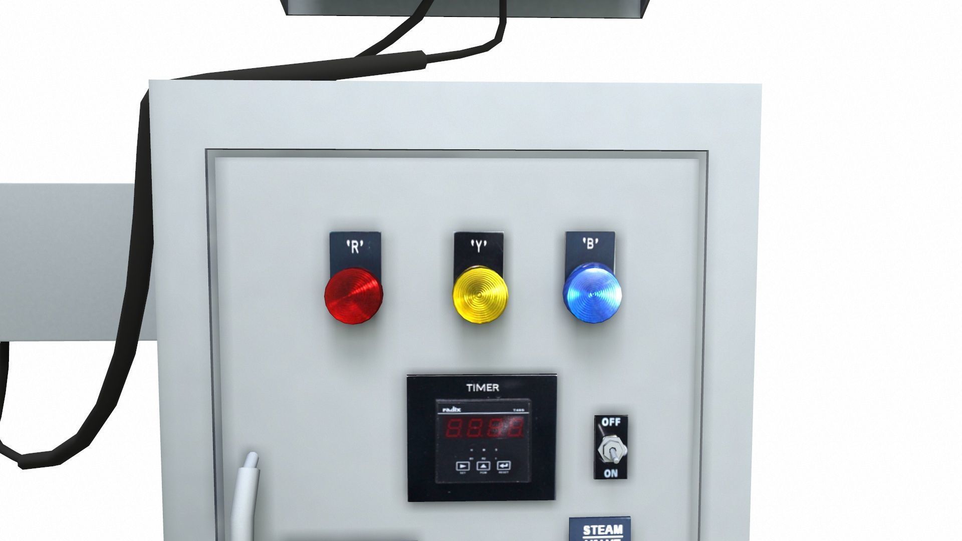 Switch Panel Low-poly 3D model_4