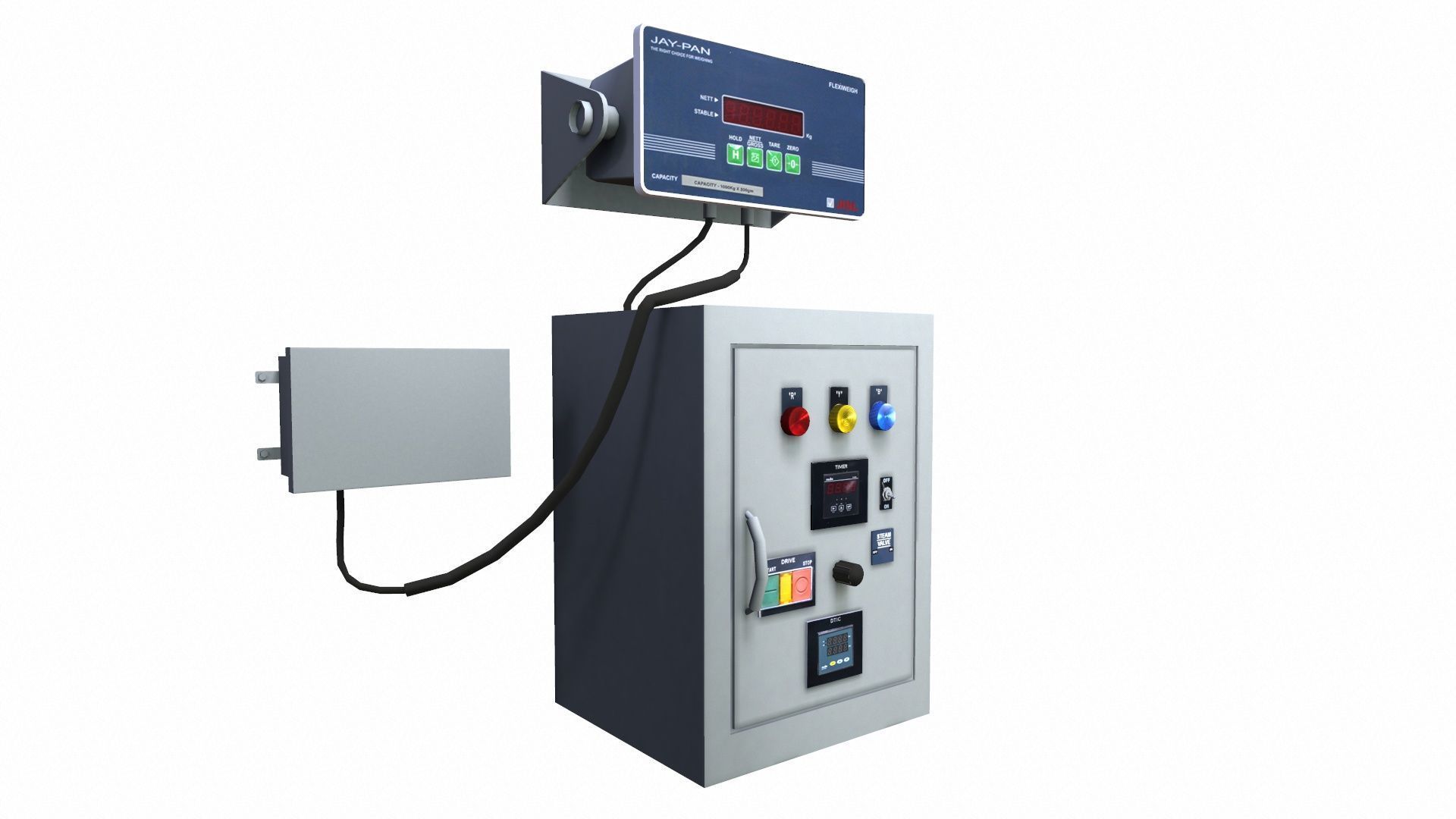 Switch Panel Low-poly 3D model_3