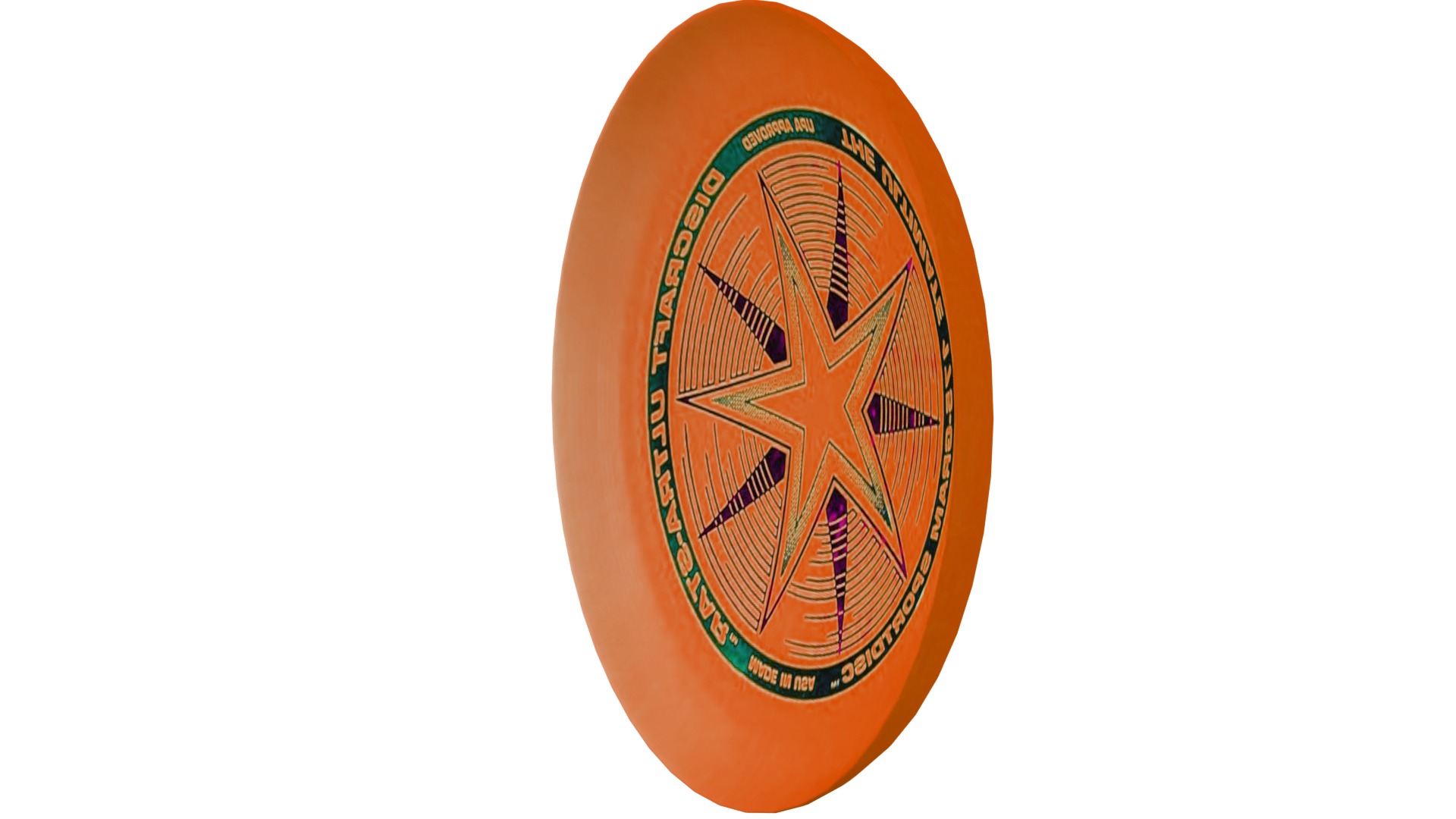 Frisbee Low-poly 3D model_3