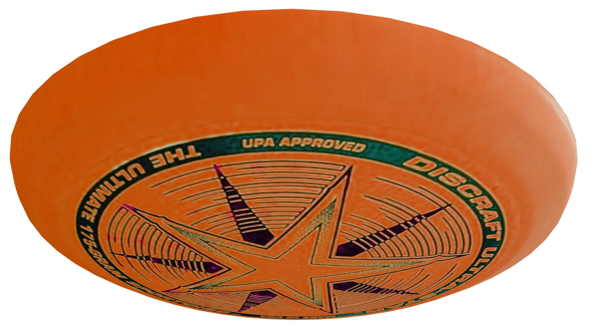Frisbee Low-poly 3D model_6