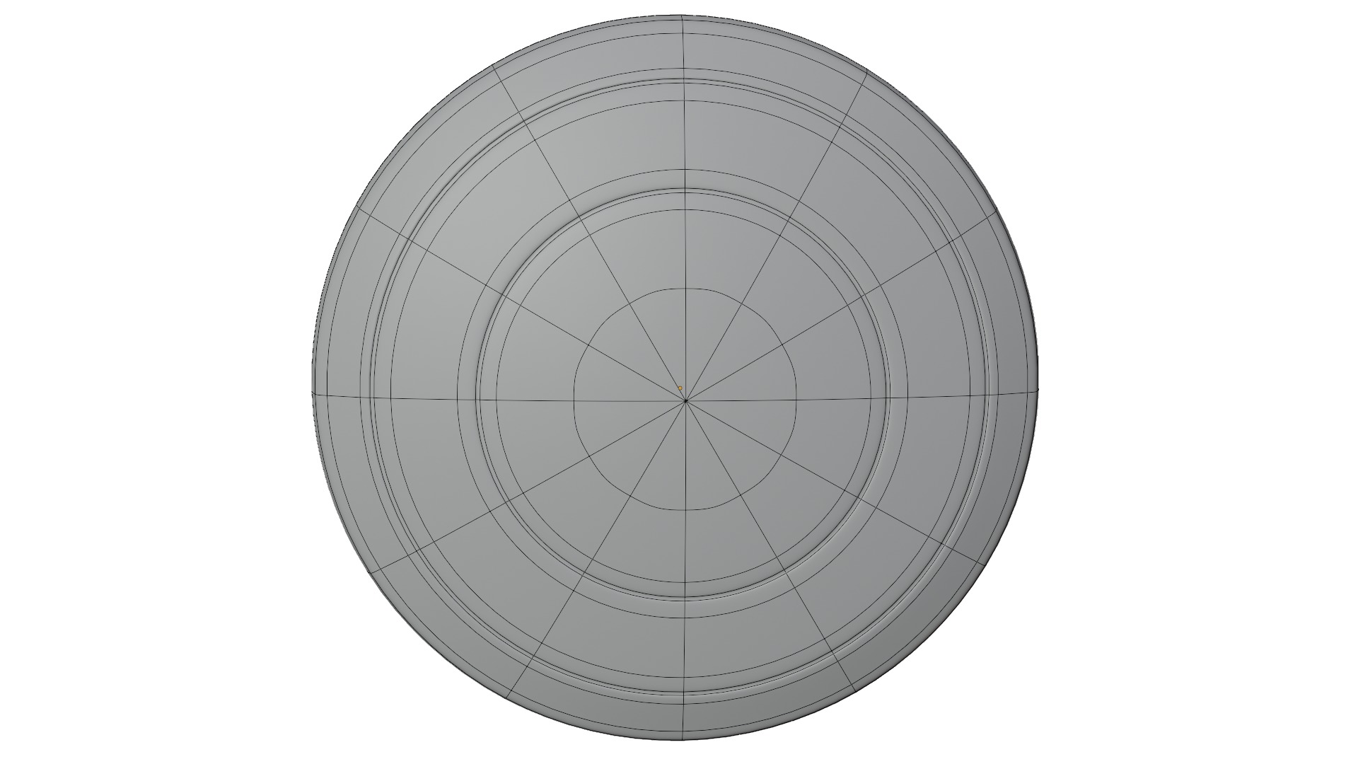 Frisbee Low-poly 3D model_5