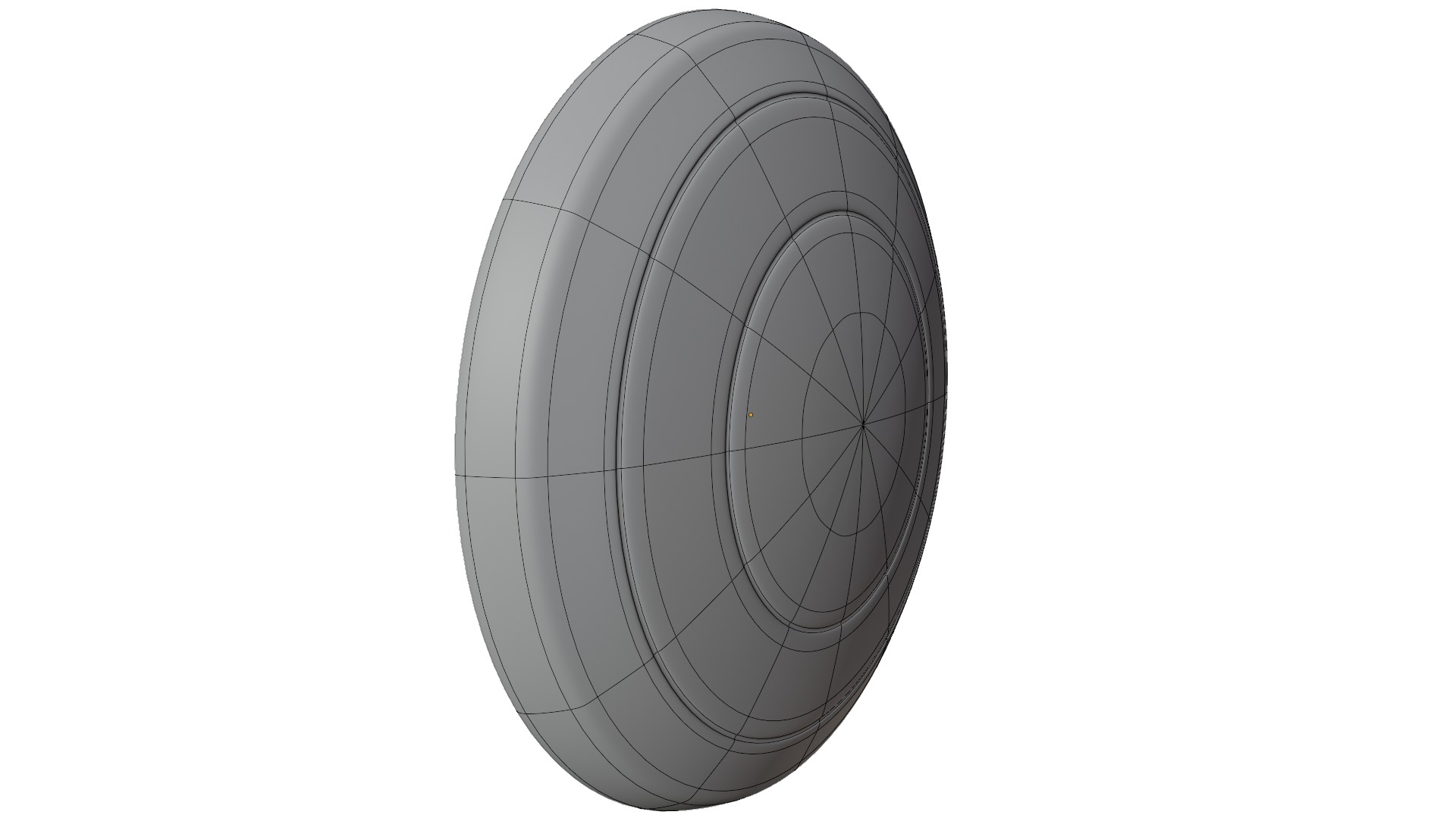 Frisbee Low-poly 3D model_10