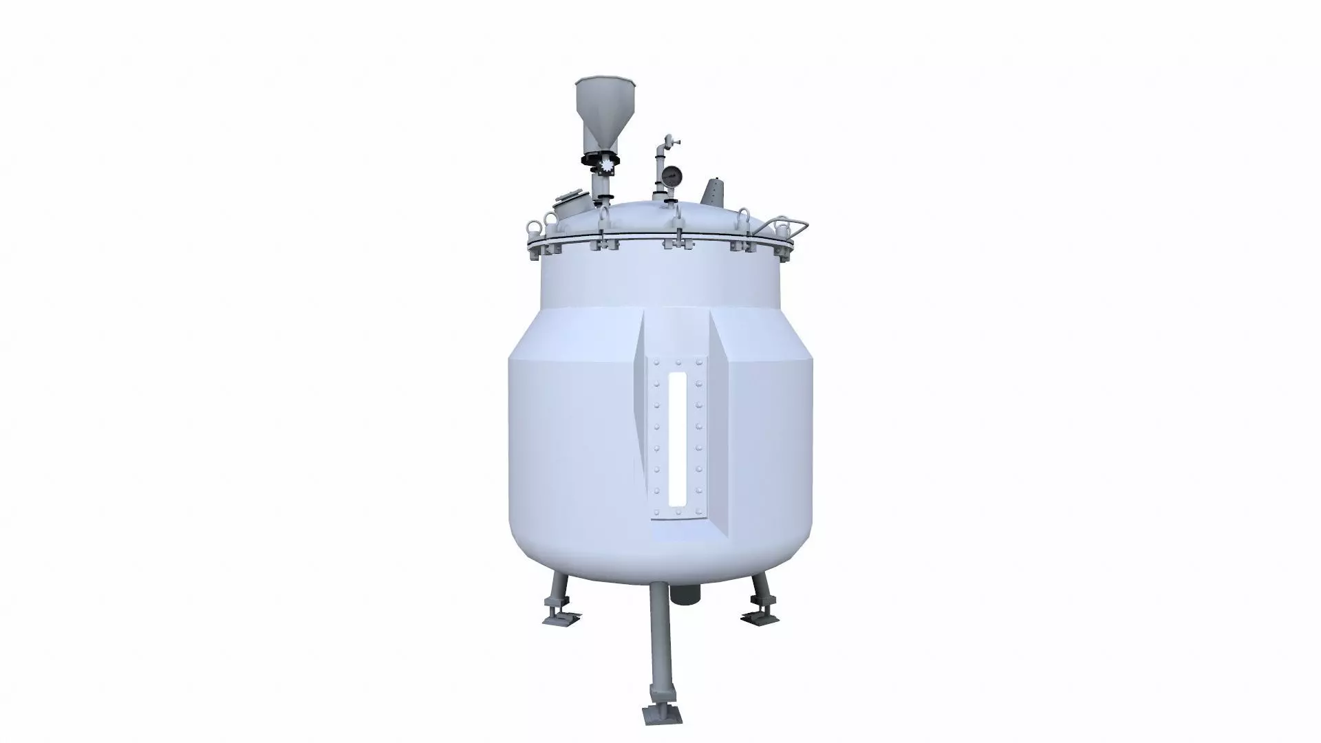 Vessel Tank Low-poly 3D model_0