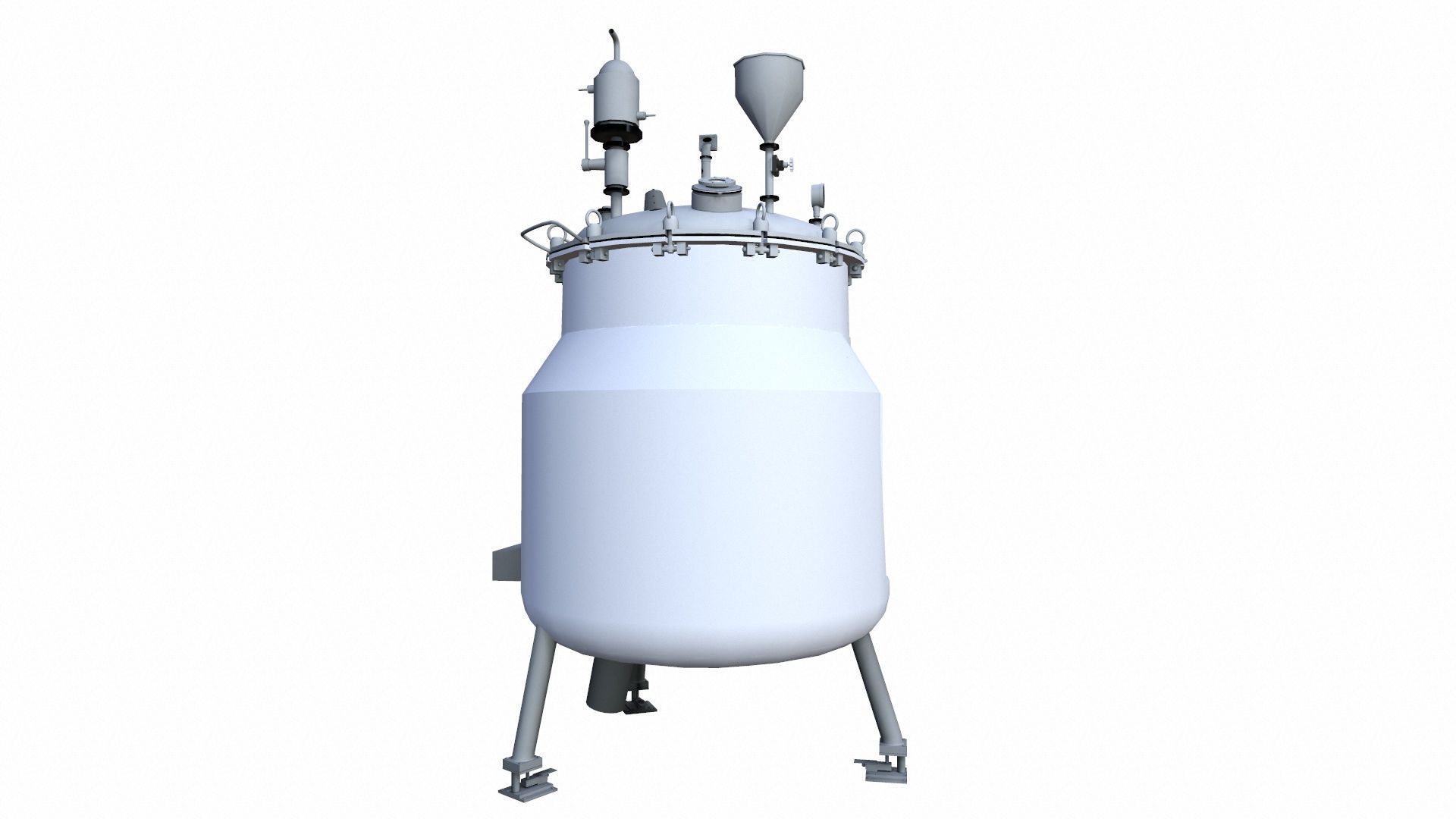 Vessel Tank Low-poly 3D model_3