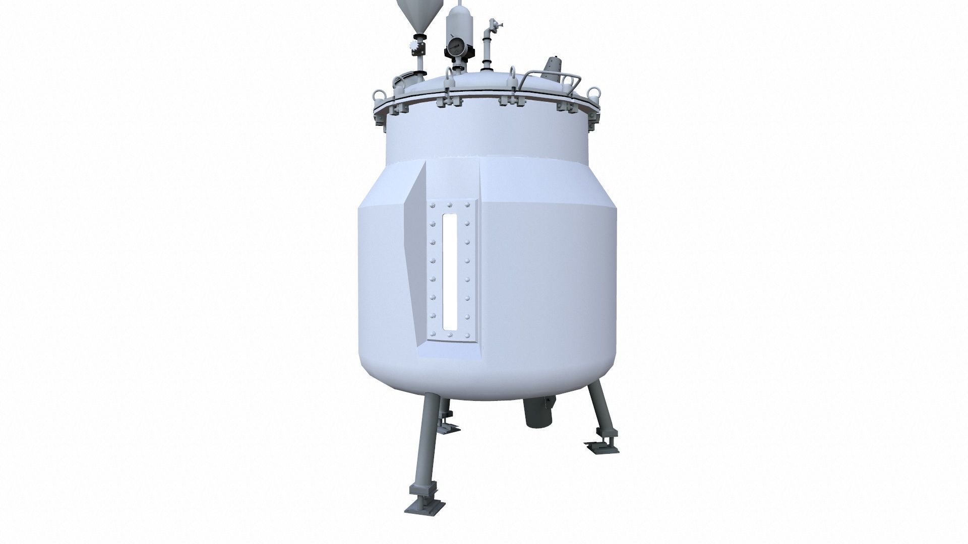 Vessel Tank Low-poly 3D model_6