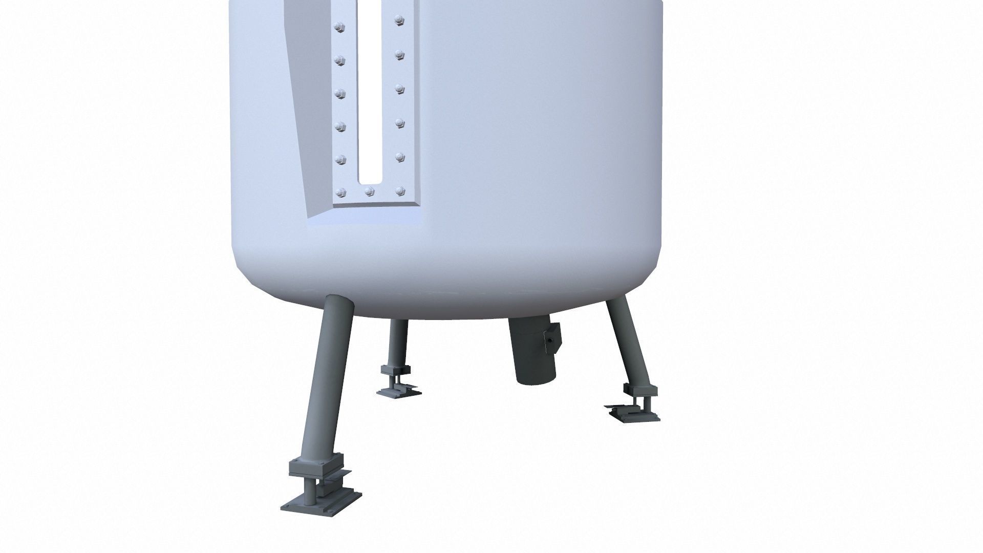 Vessel Tank Low-poly 3D model_5