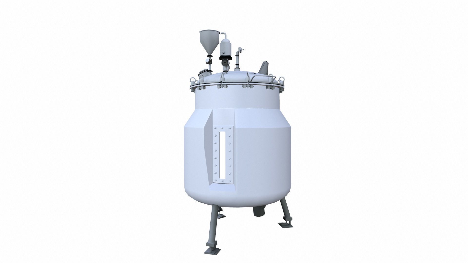 Vessel Tank Low-poly 3D model_4