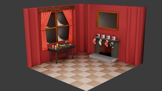 Christmas Scene 3D model