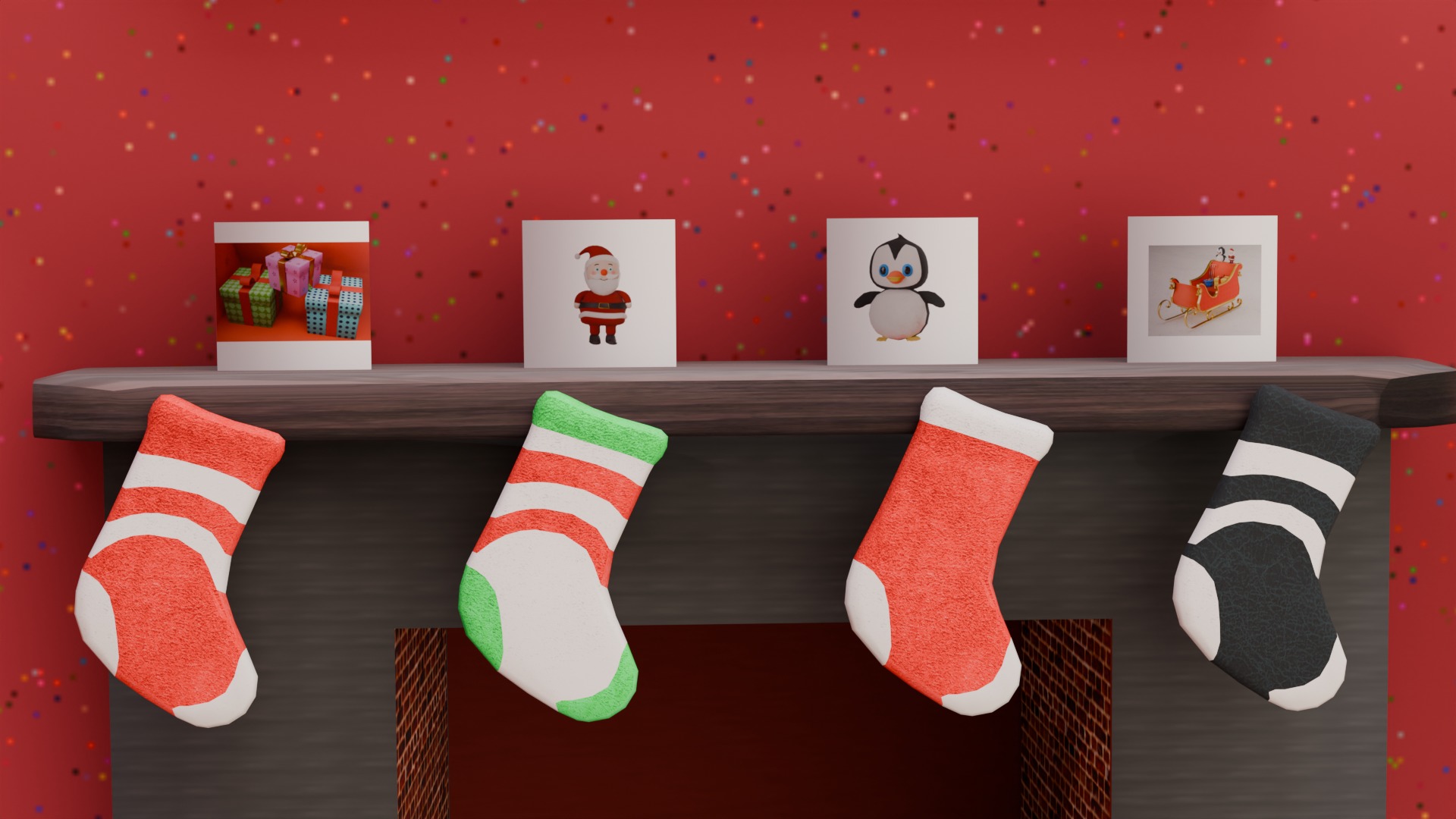 Christmas Scene 3D model_3