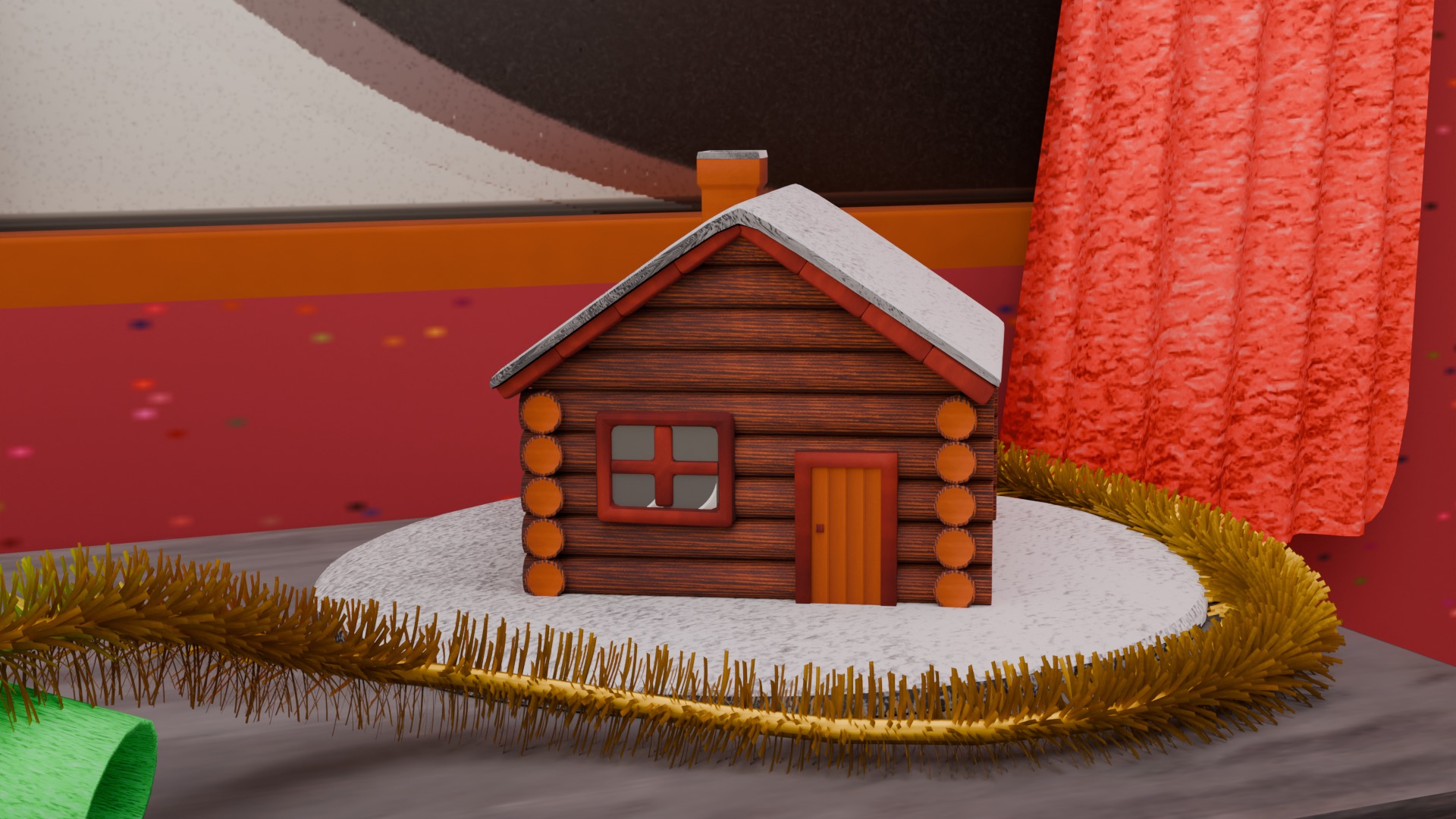 Christmas Scene 3D model_15