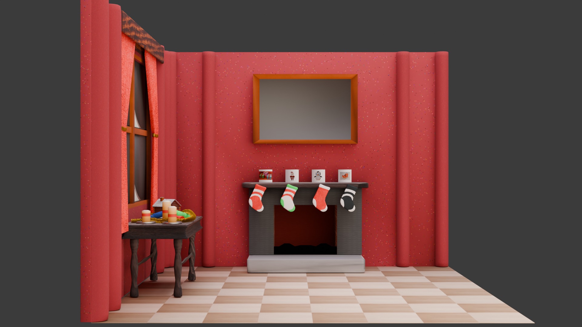 Christmas Scene 3D model_14