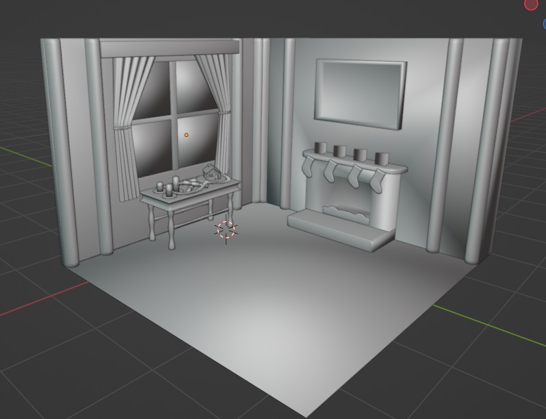 Christmas Scene 3D model_13