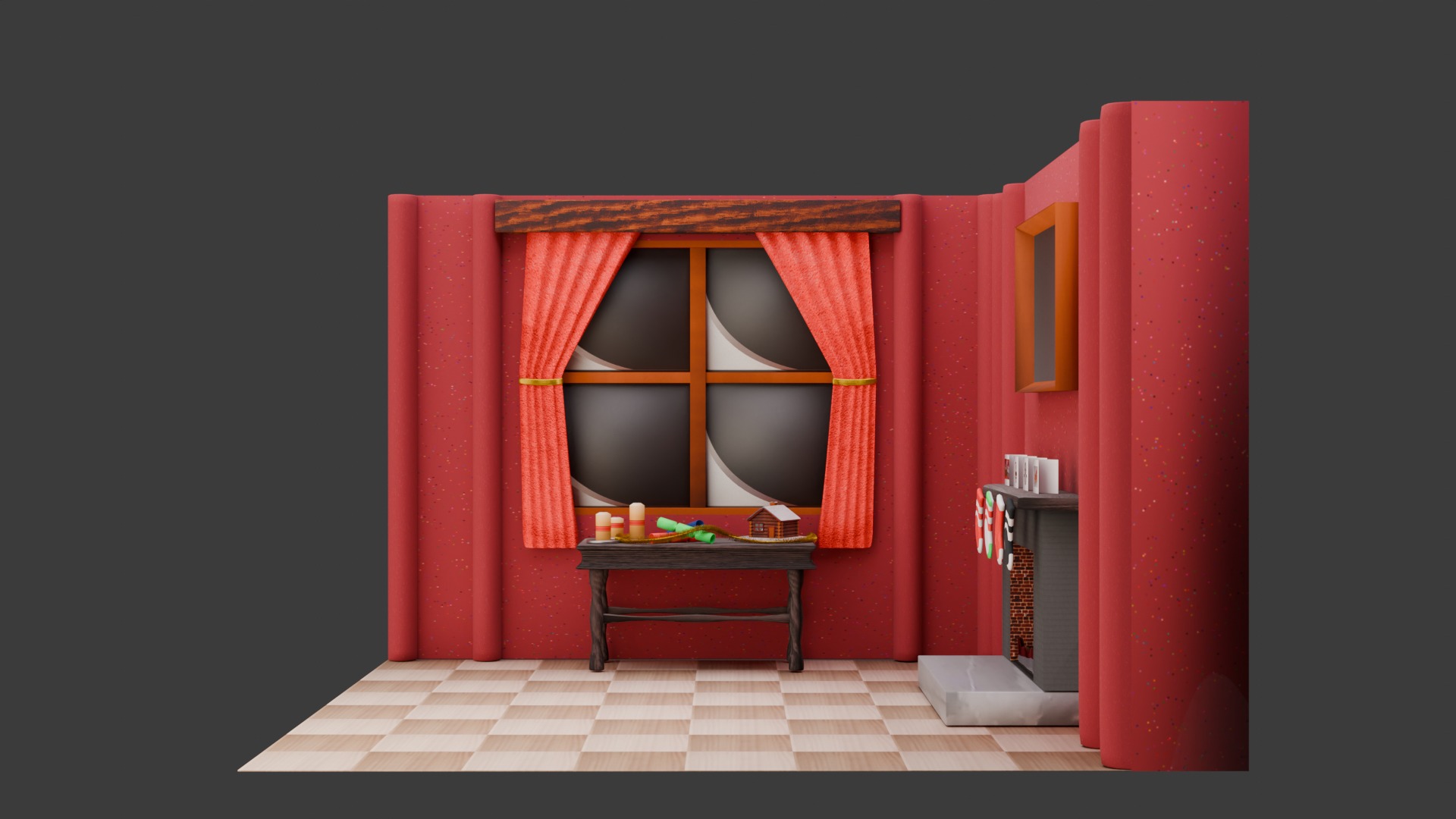 Christmas Scene 3D model_6