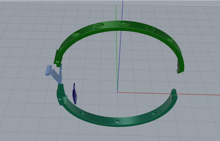 Bracelet size 18 Model 6849 3D print model_2