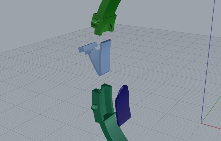 Bracelet size 18 Model 6849 3D print model_3