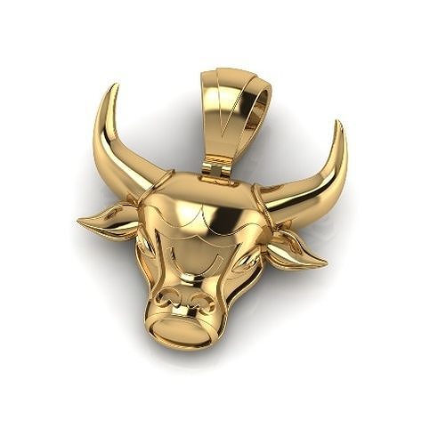 Bull pendant Model 6848 3D print model