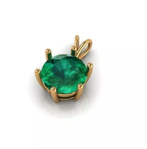 Pendant round Model 6843 3D print model_0