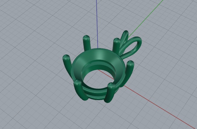 Pendant round Model 6843 3D print model_2