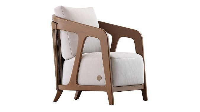 NOMA LOUNGE CHAIR 3D model 2