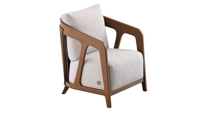NOMA LOUNGE CHAIR 3D model 4