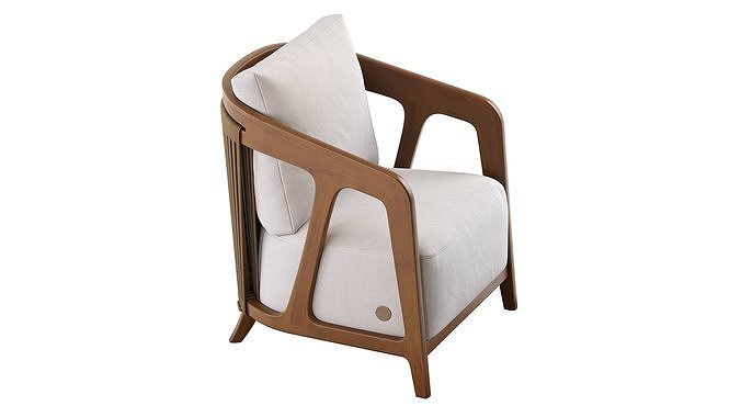 NOMA LOUNGE CHAIR 3D model 3
