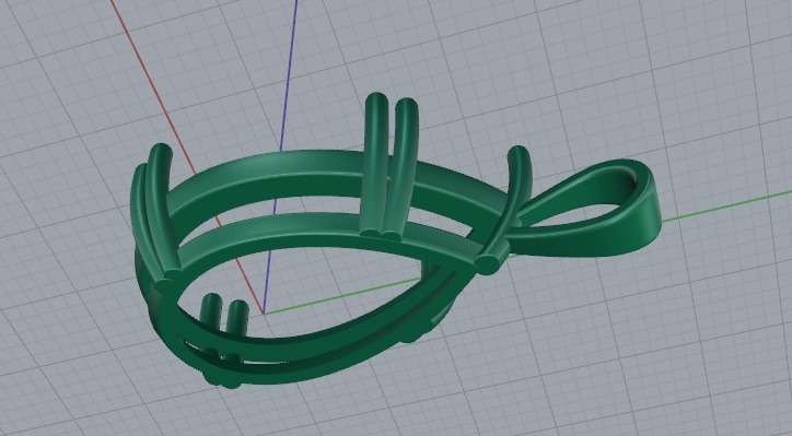 Pendant Model 6841 3D print model_3