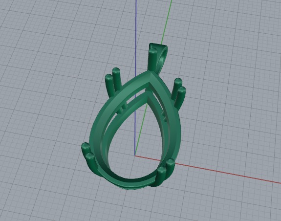 Pendant Model 6841 3D print model_4