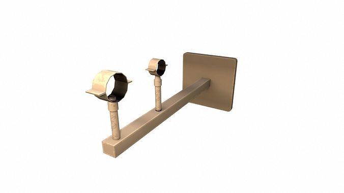Pipe Holder Low-poly 3D model