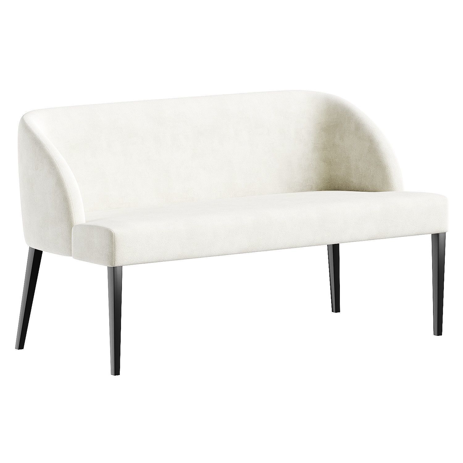 sofa white 3D model_5