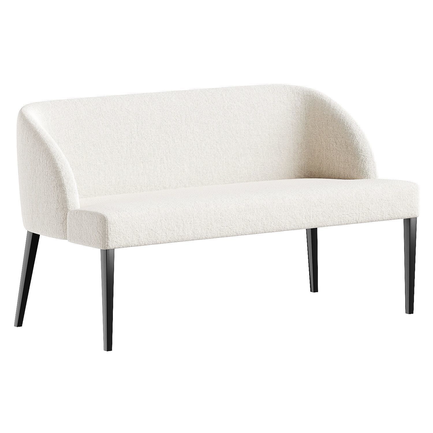 sofa white 3D model_4