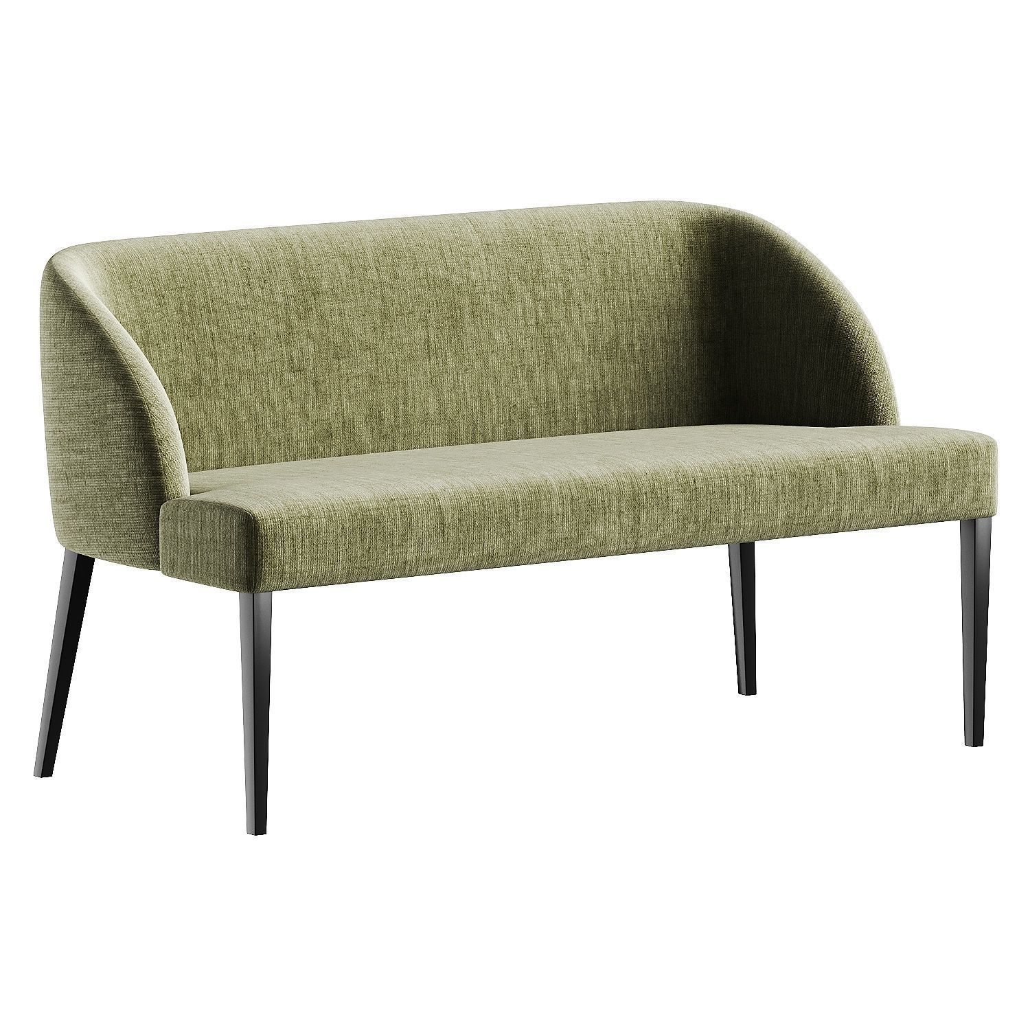 sofa white 3D model_2