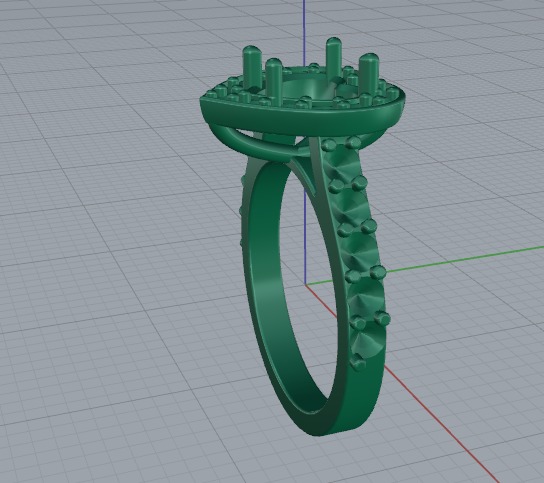 Ring heart Model 6825 3D print model_3