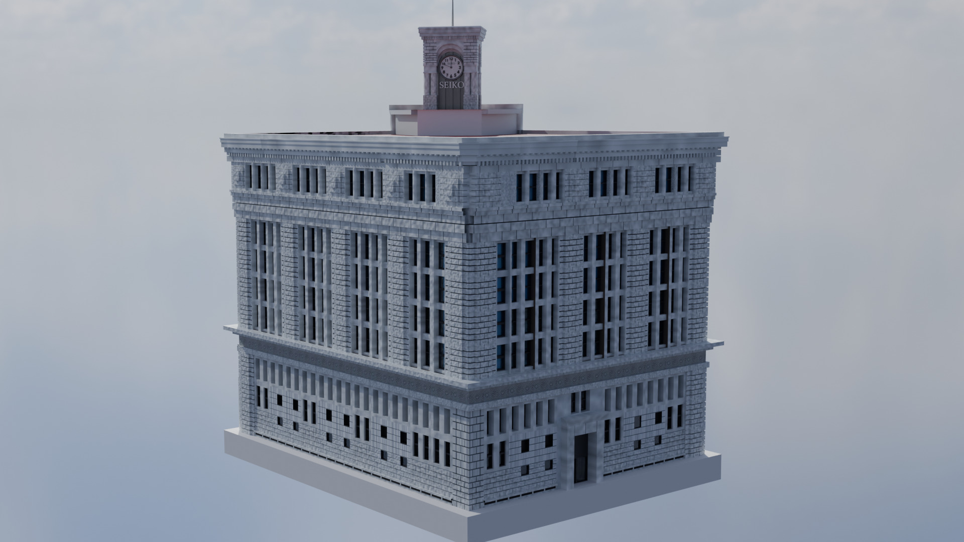 Wako Clock Tower 3D model_4