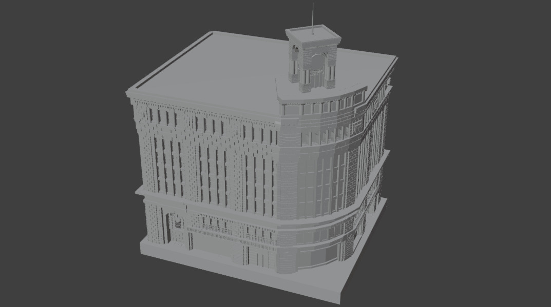 Wako Clock Tower 3D model_6