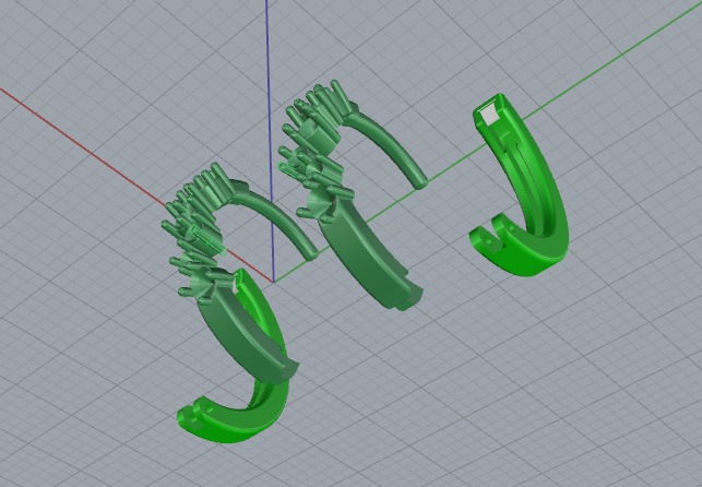 Earrings Model 6816 3D print model_4