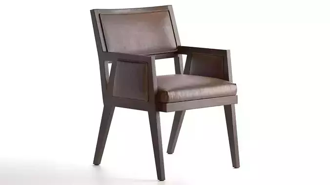 CALCUTTA UPHOLSTERED LEATHER CHAIR